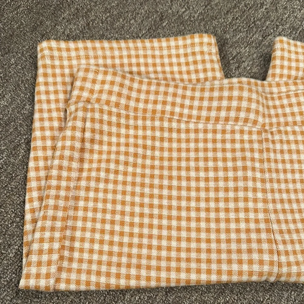 Gingham Tan/Dark Yellow Women's Shorts - Picture 7 of 11